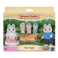 Sylvanian Families Rodina Husky s trojčaty