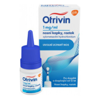 Otrivin 1mg/ml nosní kapky při léčbě ucpaného nosu 10ml