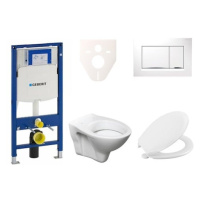 Cenově zvýhodněný závěsný WC set Geberit do lehkých stěn / předstěnová montáž+ WC S-Line S-line 