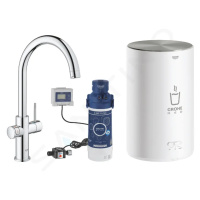 Grohe 30083001 - Dřezová baterie Duo s ohřevem vody a filtrací, zásobník M, chrom