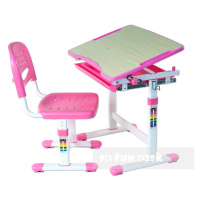 Fundesk Rostoucí stůl PICCOLINO s židlí Barva: Růžová