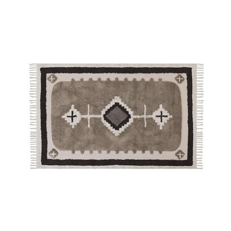 Bavlněný koberec 140 x 200 cm béžový GEYVE, 305337 BELIANI