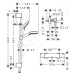 HANSGROHE Crometta Sprchový set Vario s termostatem Ecostat 1001 CL, 2 proudy, bílá/chrom 278124