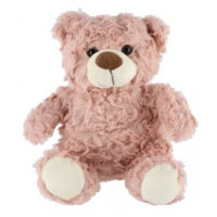 Teddies Medvěd/Medvídek sedící plyš 22cm růžový v sáčku 0+