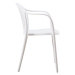 Plastová jídelní židle Minas bílá