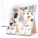 Manibox Senzorická deska Activity board s diodami - velká modrá