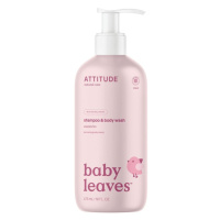 ATTITUDE Dětské tělové mýdlo a šampon 2v1 Baby leaves bez vůně 473 ml