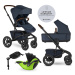 EASYWALKER - Kočárek kombinovaný Jimmey 2v1 Indigo Blue LITE AIR + KIDDY Evoluna i-size 2 + zákl