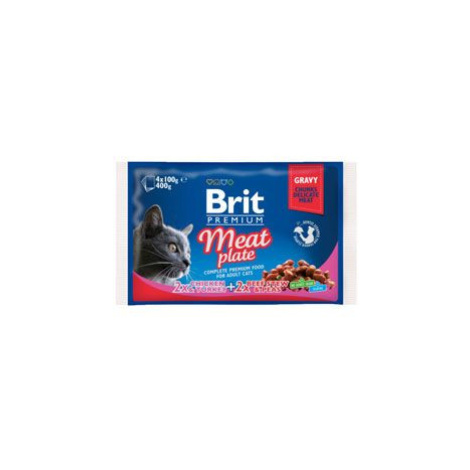 Brit Premium Cat kapsa Meat Plate 4x100g