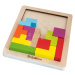 Dřevěné vkládací puzzle Shape Game Eichhorn 20 barevných kostek různých tvarů od 4 let