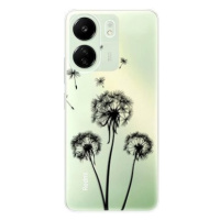 iSaprio Three Dandelions - black - Xiaomi Redmi 13C