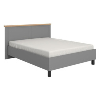 Dřevěná postel Azur 160x200, grafit, dub artisan