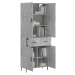 vidaXL Skříň highboard betonově šedá 69,5x34x180 cm kompozitní dřevo