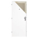 Bezpečnostní dveře BT 2 - Bílý PREMIUM, 80/197 cm, P
