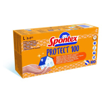 Spontex Protect jednorázové vinylové rukavice vel. L, 100 ks
