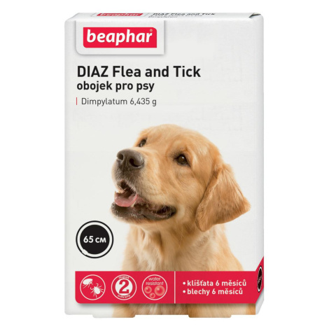 Beaphar Diaz Flea and Tick Repelentní obojek - 65cm