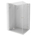 MEXEN/S Lunar L Duo sprchový kout dveře křídlové 105 x 90, transparent, nikl kartáčovaný 834L-10