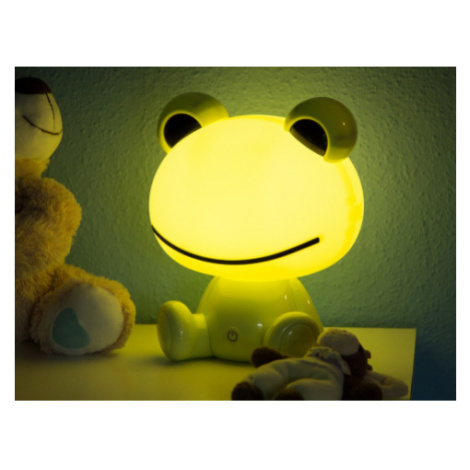 Dětská LED stolní lampa Žába, zelená Asko