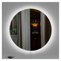 LED Nástěnné zrcadlo s podsvícením ROUND pr. 60 cm bílá