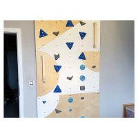 Lezecká stěna do dětského pokoje s žíněnkou BLOCKids 2 Barva úchytů: Modrá