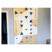 Lezecká stěna do dětského pokoje s žíněnkou BLOCKids 2 Barva úchytů: Modrá