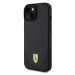 Zadní kryt Ferrari PU Leather Bottom Carbon pro Apple iPhone 15 Plus, black