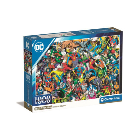 Clementoni - Puzzle 1000 Impossible DC Comics - Compact