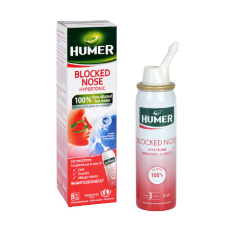 HUMER Ucpaný nos 100% mořská voda hypertonic. 50 ml