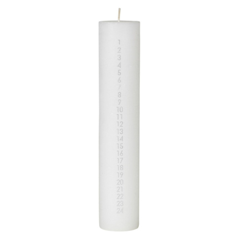 Adventní svíčka s čísly Broste RUSTIC - bílá Broste Copenhagen