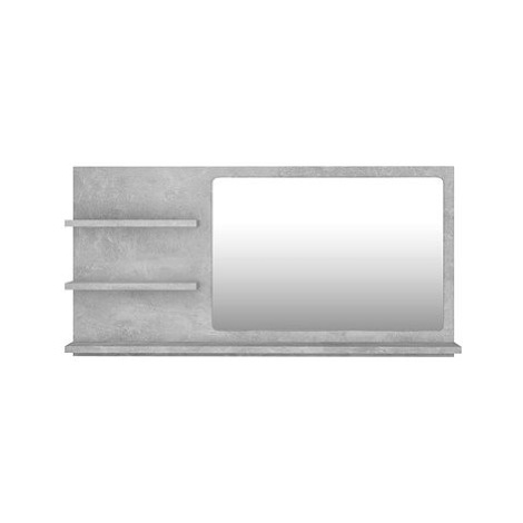 Koupelnové zrcadlo betonově šedé 90×10,5×45 cm dřevotříska 805019 SHUMEE