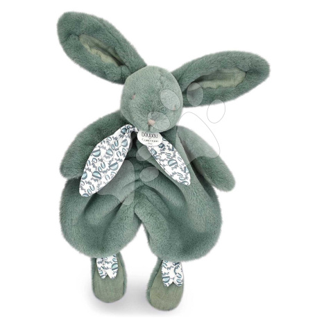 Plyšový zajíček na mazlení Bunny Comforter Sage Green Doudou et Compagnie v dárkovém balení zele