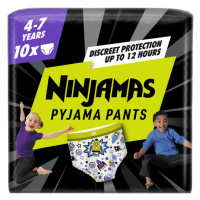 NINJAMAS Kalhotky plenkové Pyjama Pants Kosmické lodě, 10 ks, 7 let, 17kg-30kg