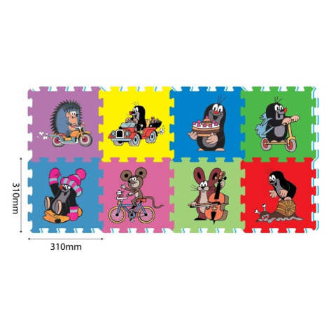 Puzzle pěnové Krtek 30x30 / 8 dílků - Sparkys
