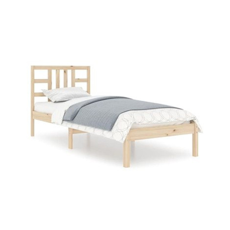 Rám postele masivní dřevo 90 × 200 cm, 3105390 SHUMEE