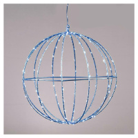 ACA Lighting Vánoční LED venkovní koule 240 led 40cm modrá X0624064226