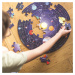 Bigjigs Toys Kulaté podlahové puzzle SOLAR fialové