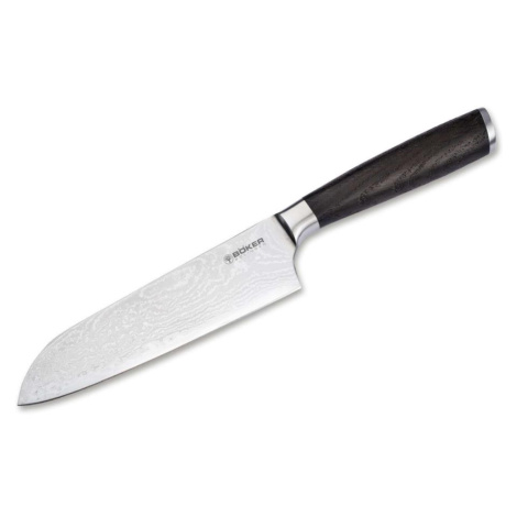 Böker - Damaškový kuchyňský nůž santoku DAMAST 16,5 cm dub 130952DAM Boker