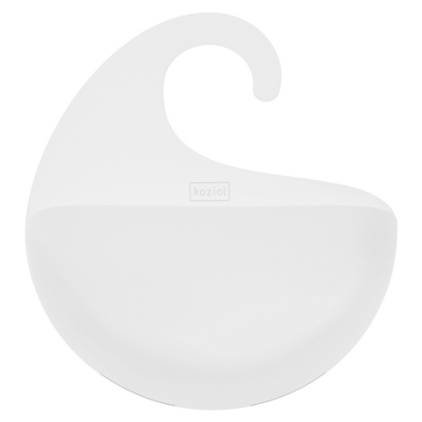 Koziol Koupelnový závěsný box Surf M bílá, 6,5 x 21,6 x 25,3 cm