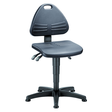 bimos Pracovní otočná židle, čalouněná s PU-lehčenou hmotou, s podlahovými patkami, rozsah přest