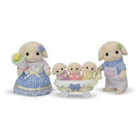 Sylvanian family Rodina Flora králíci s trojčaty