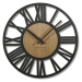 Flexistyle z219 - dřevěné nástěnné hodiny černá