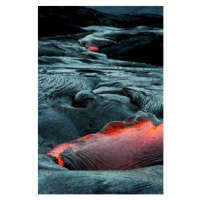 Ilustrace Close-up of a Lava Flow on, mattpaul, 26.7 × 40 cm