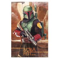 Plakát, Obraz - Star Wars: The Mandalorian - Boba Fett, (61 x 91.5 cm)