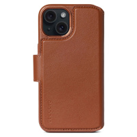 Pouzdro Decoded Leather Detachable Wallet Tan iPhone 15 Hnědá