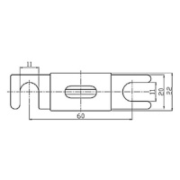 Pojistka 125A/58V MEGA fuse