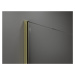 MEXEN/S KIOTO Sprchová zástěna WALK-IN 90x200 cm 8 mm, zlatá, černý vzor 1 800-090-101-50-77