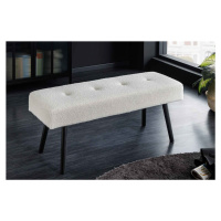LuxD Designová lavice Bailey 100 cm bílá