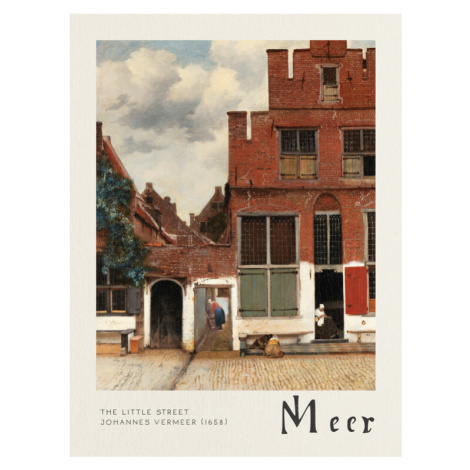Obrazová reprodukce The Little Street - Johannes Vermeer, 30x40 cm