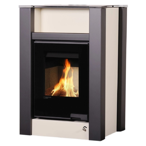 HS Flamingo Krbová kamna AQUAFLAM VARIO LEND 11/5kW krémová 694x629x1030mm