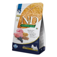 KRMIVO N&D ANCESTRAL GRAIN DOG LAMB, SPELT, OATS AND BLUEBERRY ADULT MINI 2.5KG